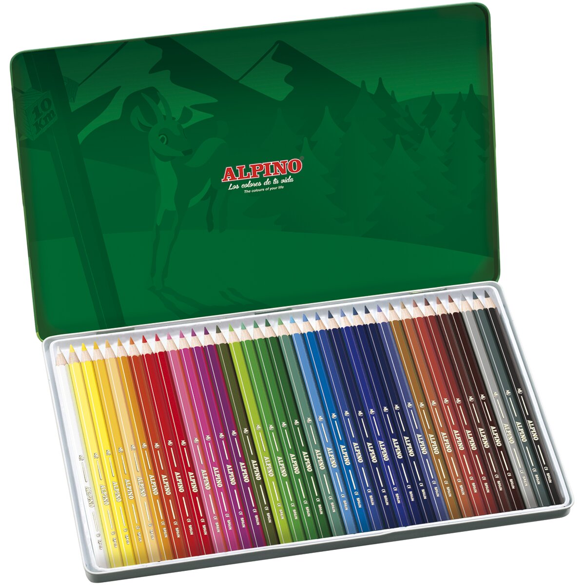 Estojo de metal de 36 lápis Alpino 2