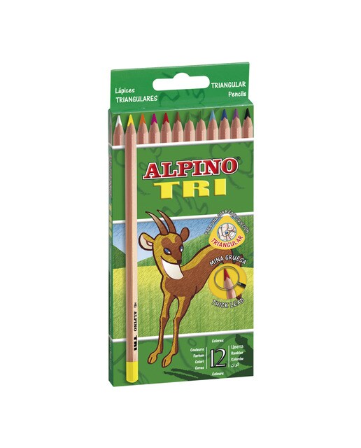 Caixa 12 lápis de cor Tri Alpino 1