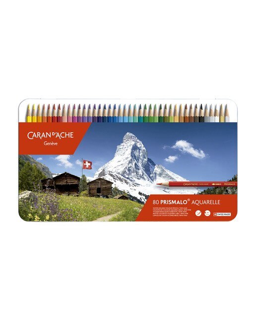Lápiz Color Acuarelable Prismalo 80 Unidades Caran d'Ache Multicolor Multicolor-1