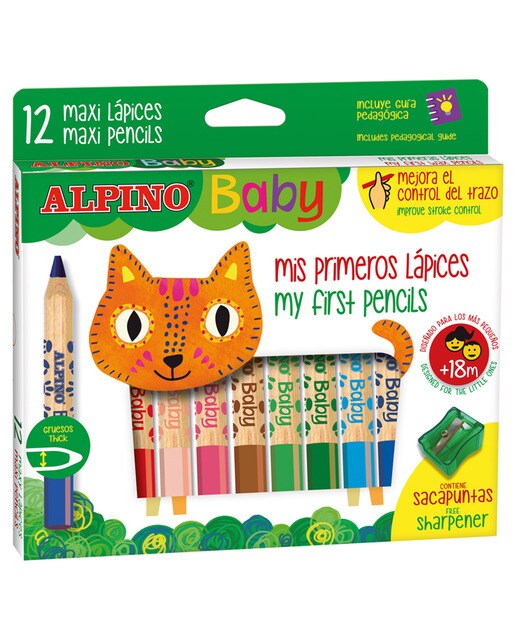 Caixa de 12 lápis de cor Baby 1