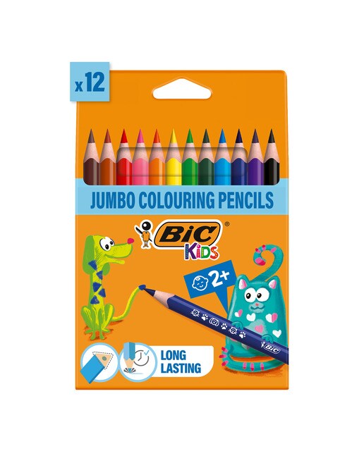 Pack de 12 Lápis de Cor Triangulares para Criança Kids Evolution Triangle 1