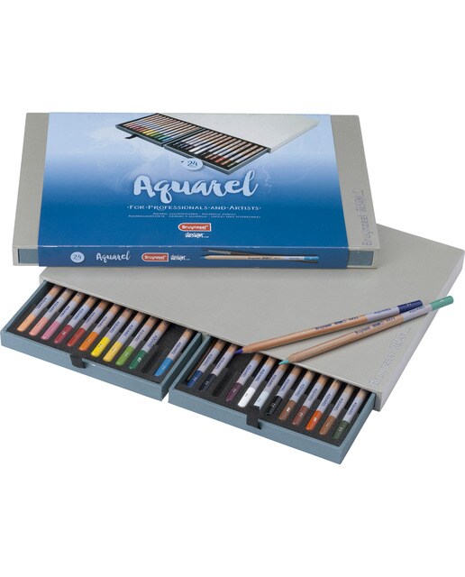 Caja de Lujo de Veinticuatro Lápices de Acuarela Bruynzeel Multicolor Multicolor-1