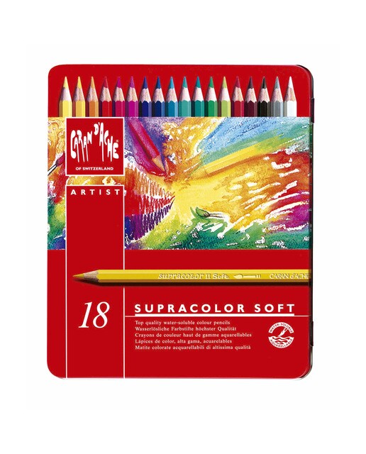 Imagen 0 de Lápiz Color Acuarelable Supracolor  18 Unidades Caran d'Ache Multicolor