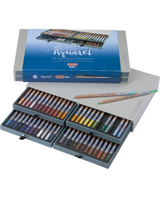Caja de Lujo de Cuarenta y Ocho Lápices de Acuarela Bruynzeel Multicolor