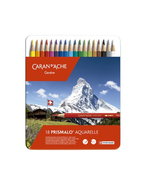 Imagem 0 de Caixa Metálica Prismalo Caran D'Ache 18 Cores Sortidas