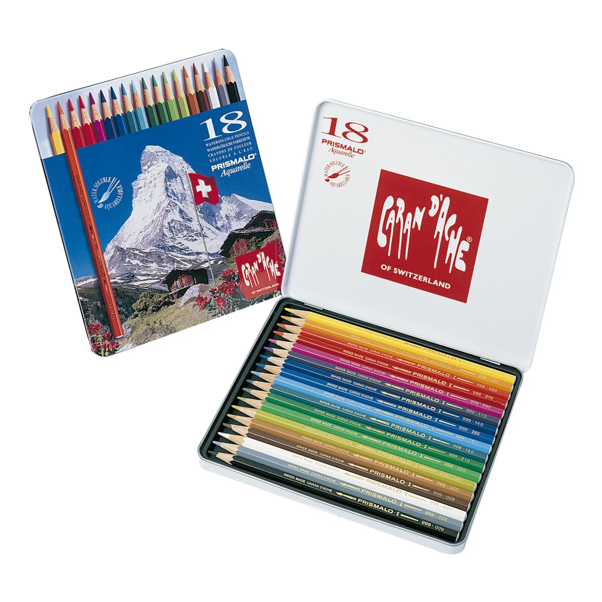 Caja Metálica Prismalo Caran D'Ache 18 Colores Surtidos 2