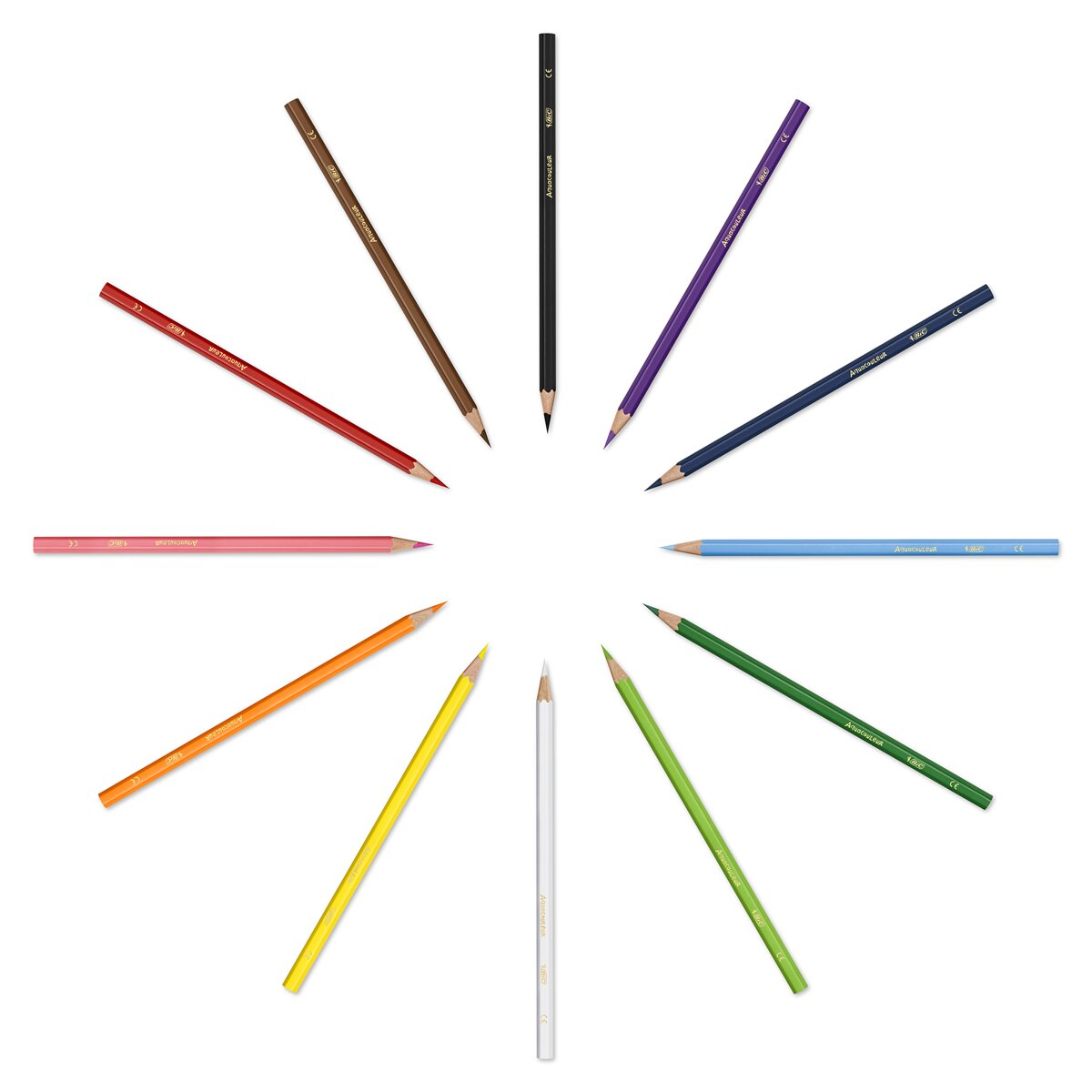 Pack de 12 Lápis Aguarela Com Efeito Salpicos de Tinta Kids Aquacouleur - Artigo Sortido. Envio realizado de forma aleatória 3