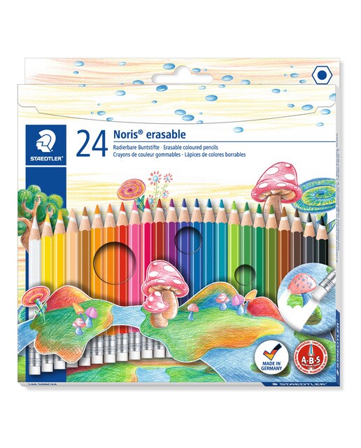 24 Lápis de Cor Staedtler Noris Club 144 50 Apagáveis 1
