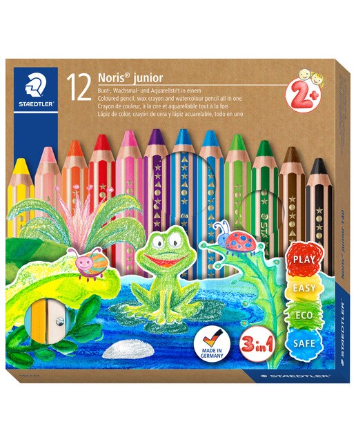 12 Lápis de Cor Staedtler Buddy 3 em 1 2