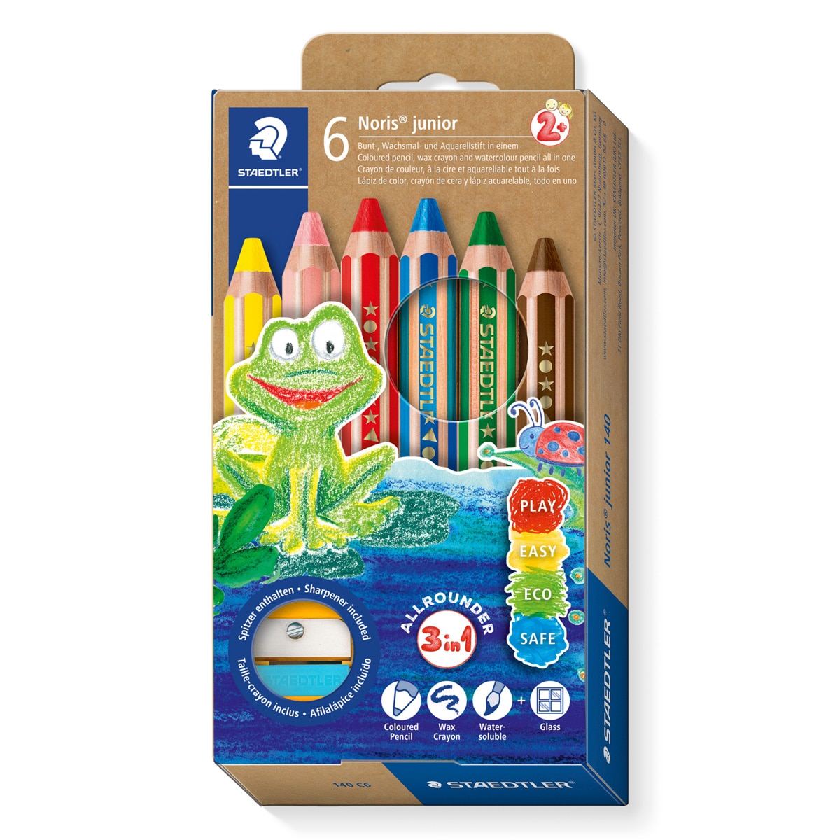 Imagem 0 de 6 Lápis de Cor Staedtler Buddy 3 em 1