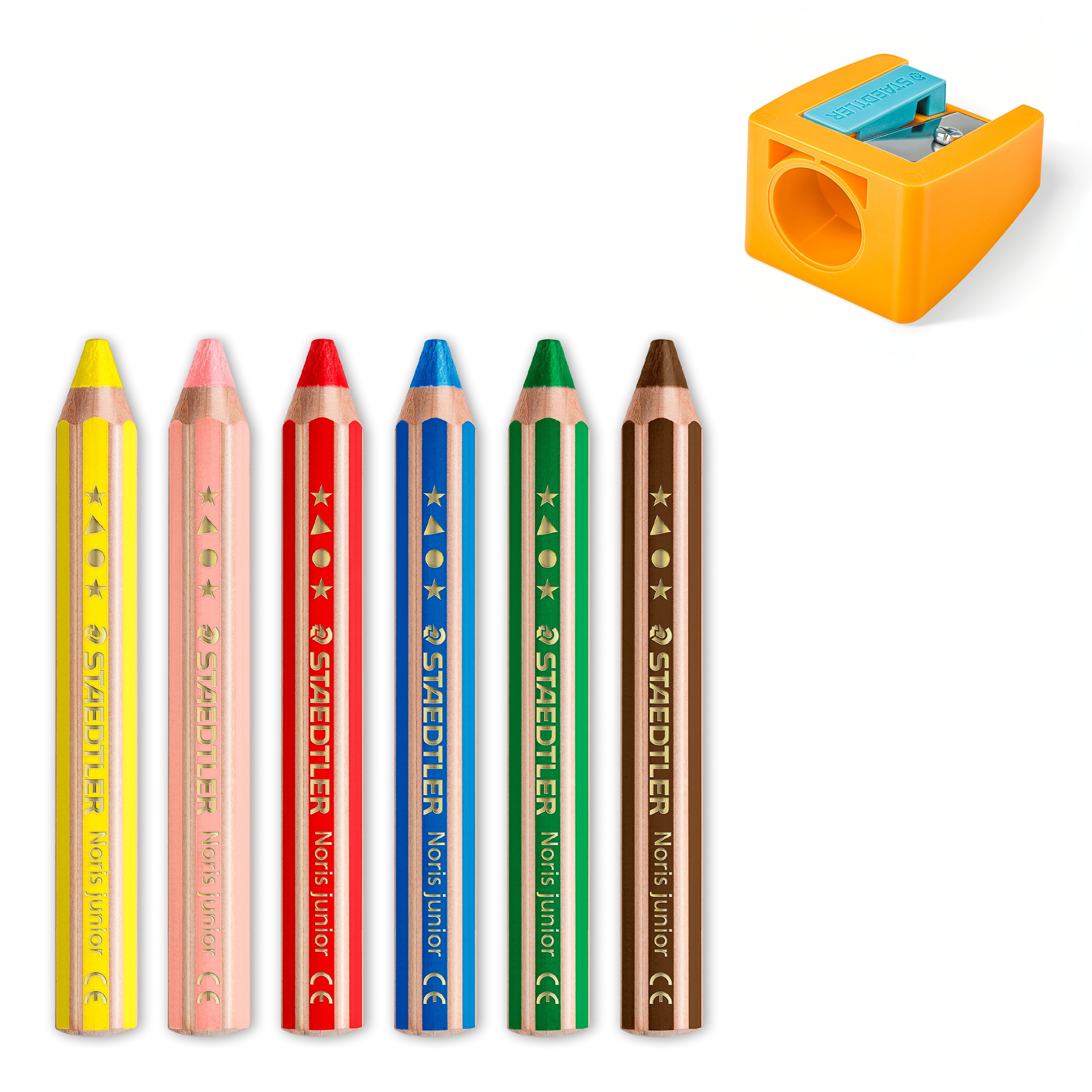 6 Lápis de Cor Staedtler Buddy 3 em 1 3