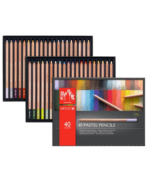 Lápiz Pastel 40 Surtido Pastel Pencil Caran d'Ache Multicolor Multicolor-1