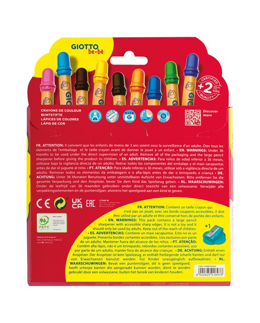 Estojo de 12 Super Lápis + Afia Be-Bè 3