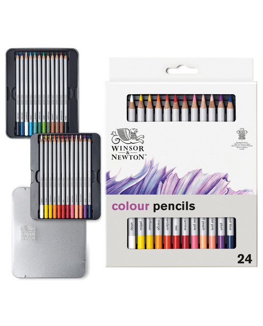 Conjunto de 24 Lápis de Cor Winsor&Newton 1