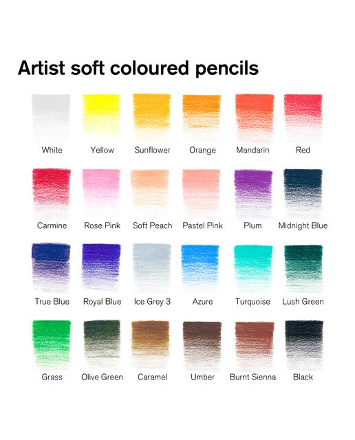 Conjunto de 24 Lápis de Cor Winsor&Newton 3
