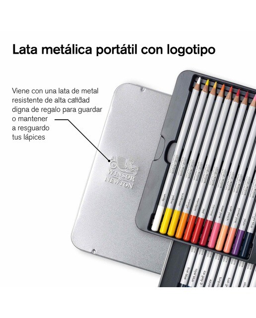 Conjunto de 24 Lápis de Cor Winsor&Newton 6