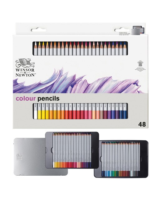 Conjunto de 48 Lápis de Cor Winsor&Newton 1