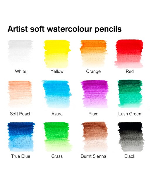 Conjunto de 12 Lápis Aguareláveis Winsor&Newton 3
