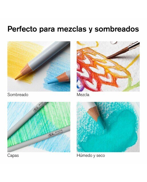 Conjunto de 12 Lápis Aguareláveis Winsor&Newton 4
