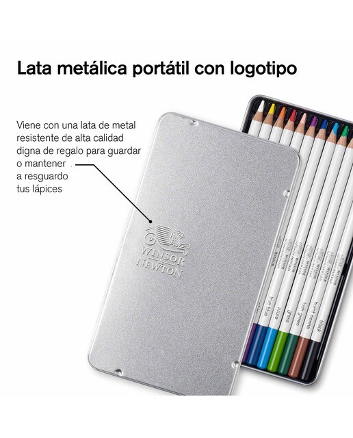 Conjunto de 12 Lápis Aguareláveis Winsor&Newton 6