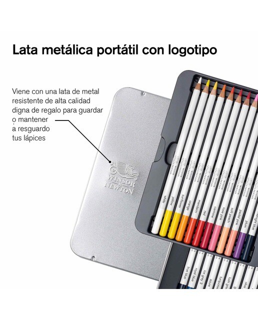 Conjunto de 24 Lápis Aguareláveis Winsor&Newton 6