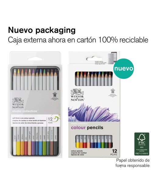 Conjunto de 12 Lápis de Cor Winsor&Newton 2