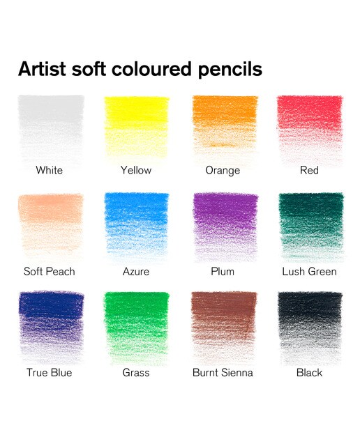 Conjunto de 12 Lápis de Cor Winsor&Newton 3