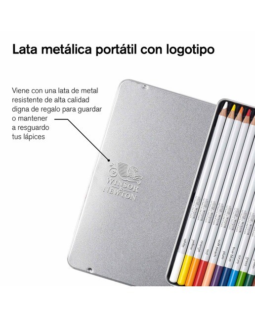 Conjunto de 12 Lápis de Cor Winsor&Newton 6