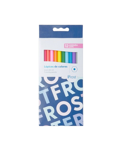Imagem 0 de Pack de 12 lápis de cor hexagonais Frost multicolor