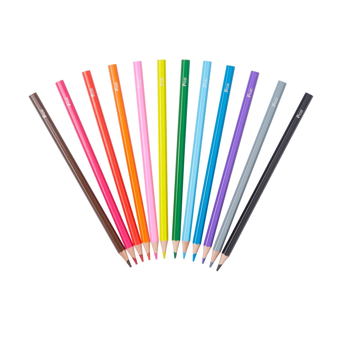 Pack de 12 lápis de cor hexagonais Frost multicolor Multicolor-2