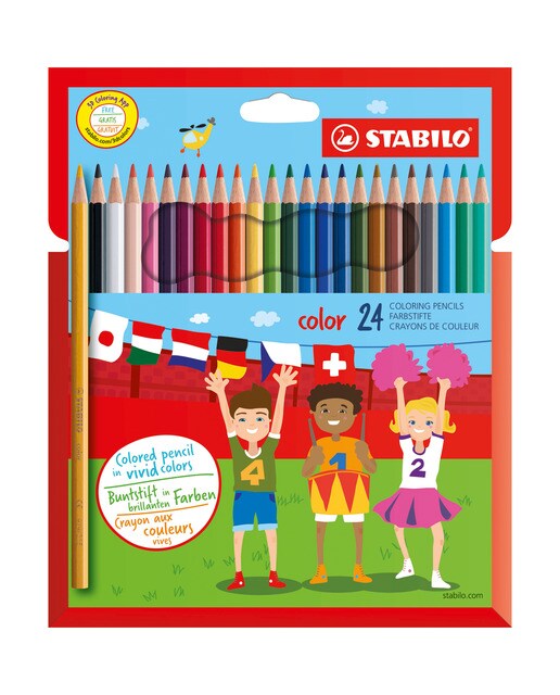 Estojo de 24 Lápis de Cor - Multicolor Multicolor-1