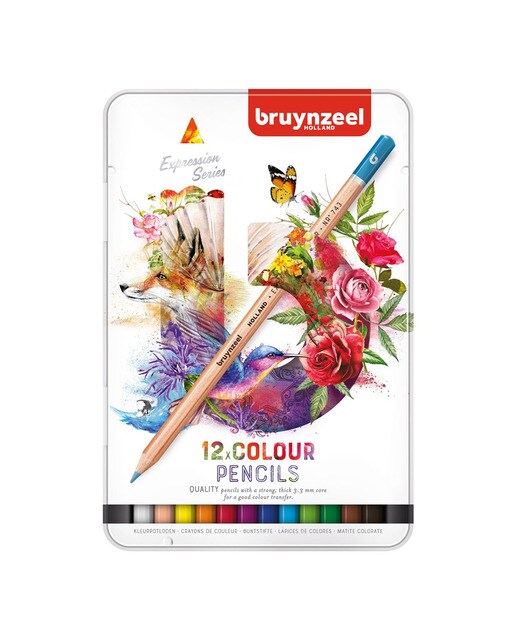 Imagen 0 de Caja metálica con 12 Colores Expression Bruynzeel Multicolor