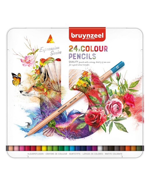 Imagen 0 de Caja metálica con 24 Colores Expression Bruynzeel Multicolor