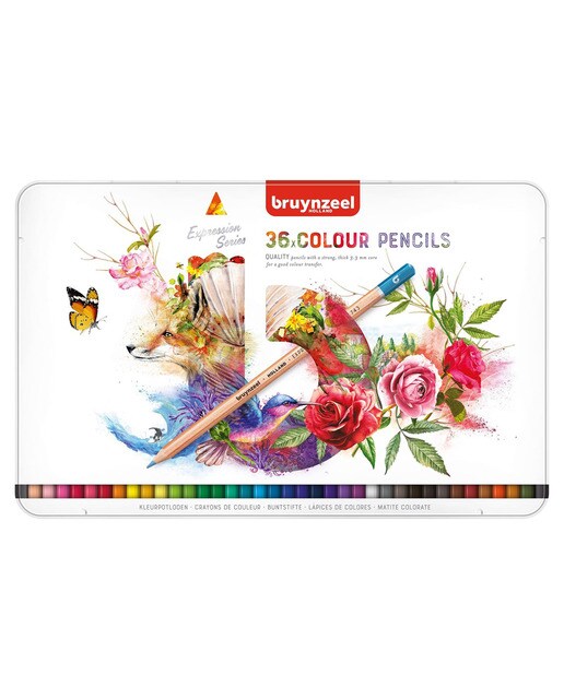 Imagen 0 de Caja metálica con 36 Colores Expression Bruynzeel Multicolor