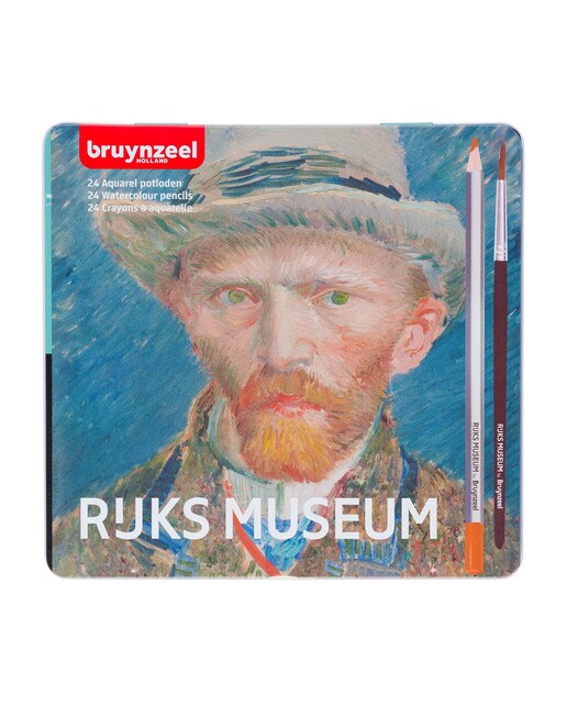 Caixa Autorretrato de Van Gogh com 24 Cores Aguareláveis - Multicolor Multicolor-1