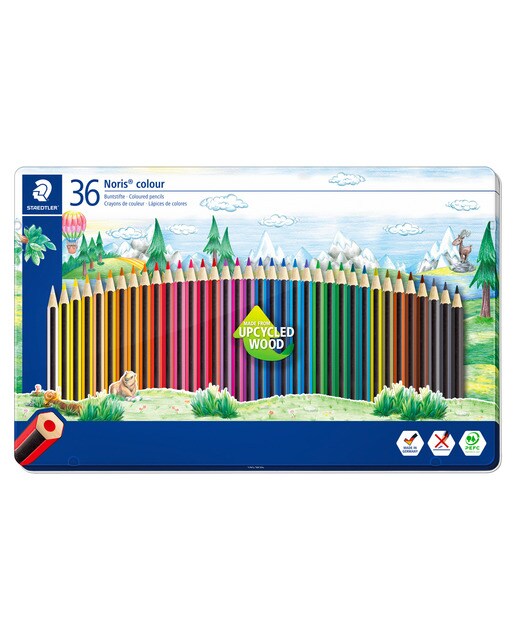 36 Lápis de Cor Noris Colour Caixa Metálica 1