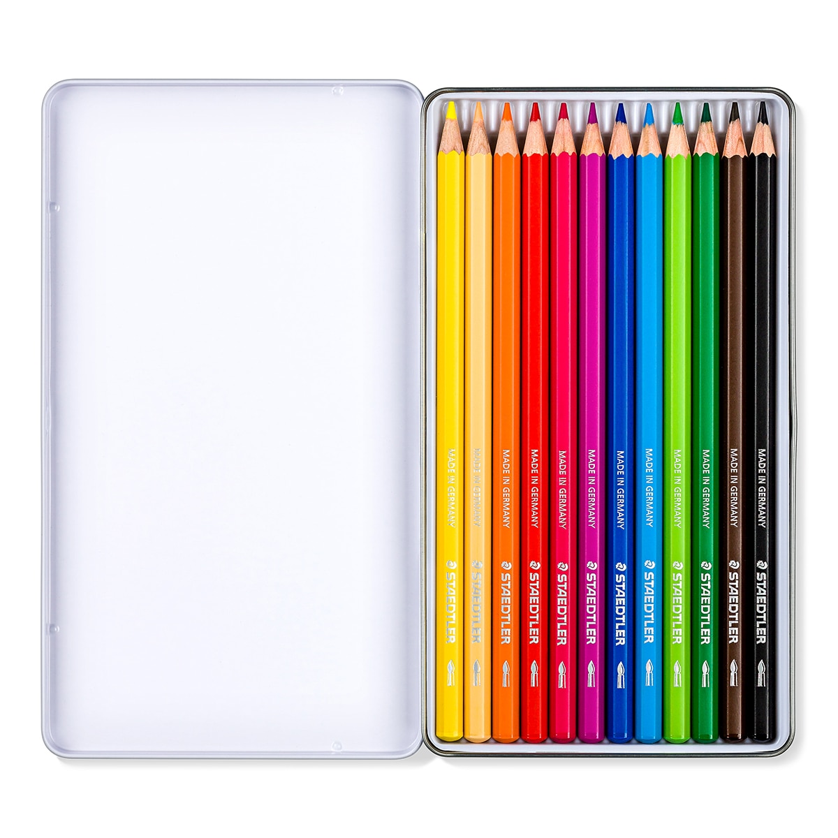 12 Lápis de Cor Aguareláveis Design Journey Caixa Metálica 2