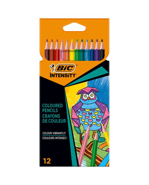 Pack de 12 Lápis de Cores para Colorir Mina Intensity - 1,3 mm Multicolor-1