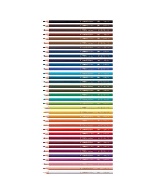 Caixa de Metal de 24 Lápis de Cor Aguareláveis Aquacolor Multicolor-3