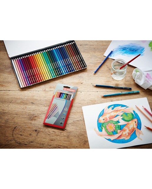 Estojo ARTY de 12 Lápis de Cores Aguareláveis Aquacolor - Multicolor Multicolor-3