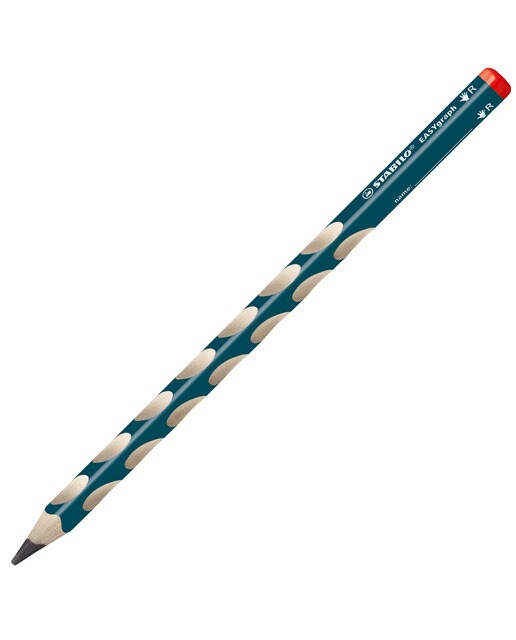 Lápis Grafite Triangular Grosso Easy Graph HB Ergonómico Destros Azul-1
