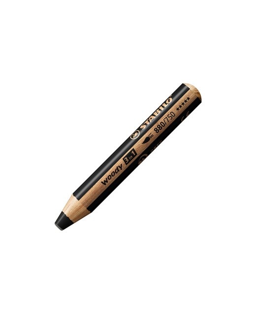Lápis de colorir Multiusos Woody 3 em 1 preto 1