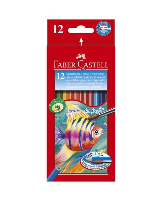 Estojo de Cartão com 12 Lápis Aquareláveis Classic Colour Faber-Castell 1