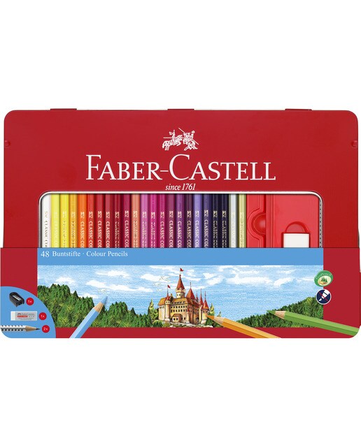 Imagem 0 de Lata de 48 Lápis de Cor Classic Color mais Acessórios