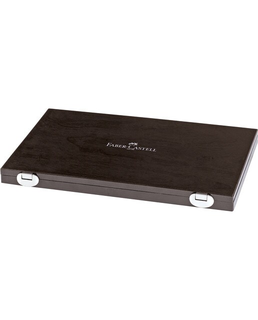Caja de Madera con 48 Lápices de Color Polychromos más Accesorios Faber-Castell Multicolor-2