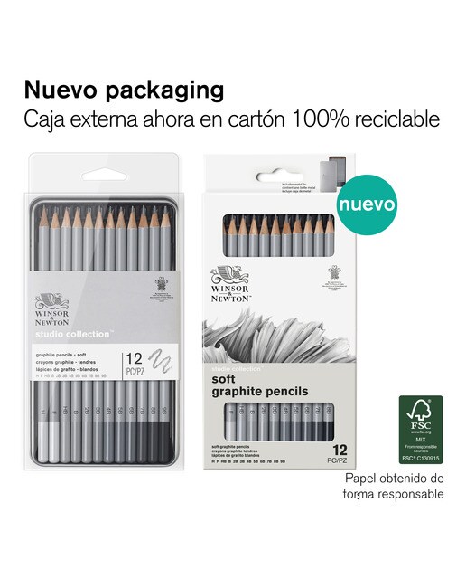 Conjunto 12 Lápis de Grafite Suave 2