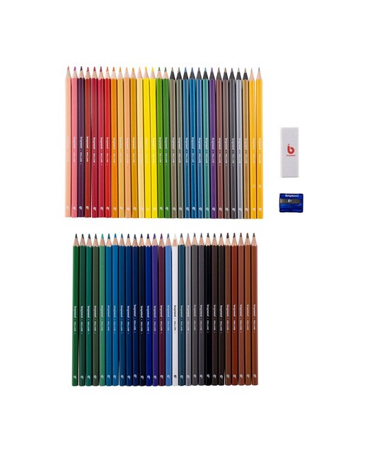 Estojo Metálico de Desenho e Colorir com 60 Artigos - Multicolor Multicolor-2