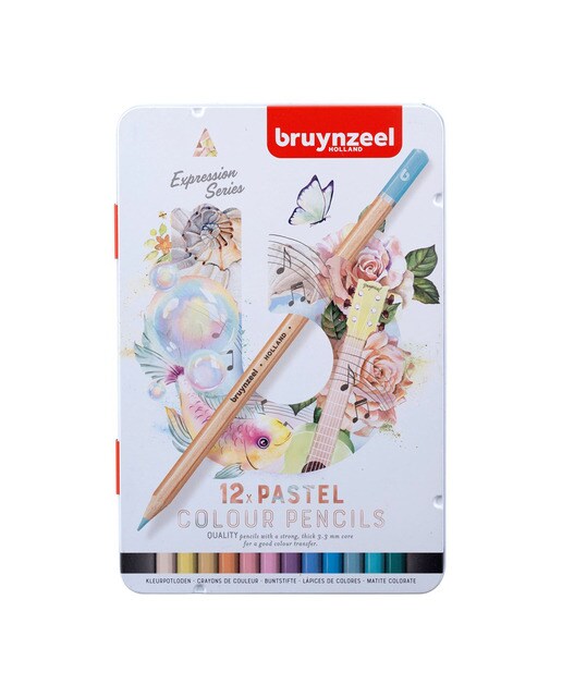 Conjunto Metálico de 12 Lápis de Cores Expression - Colores Pastel Multicolor-1