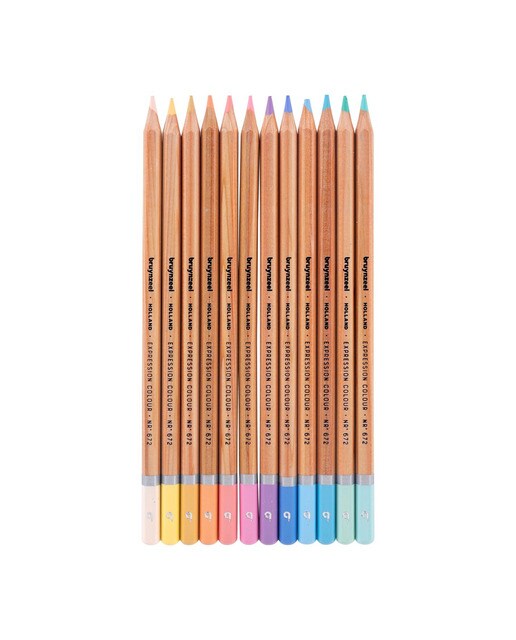 Conjunto Metálico de 12 Lápis de Cores Expression - Colores Pastel Multicolor-2