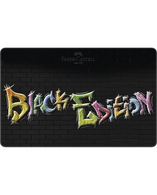 Estojo de Metal 36 Lapiseiras Mina Super Suave Cores Brilhantes Black Edition - Multicolor Multicolor-3